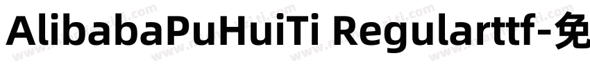 AlibabaPuHuiTi Regularttf字体转换